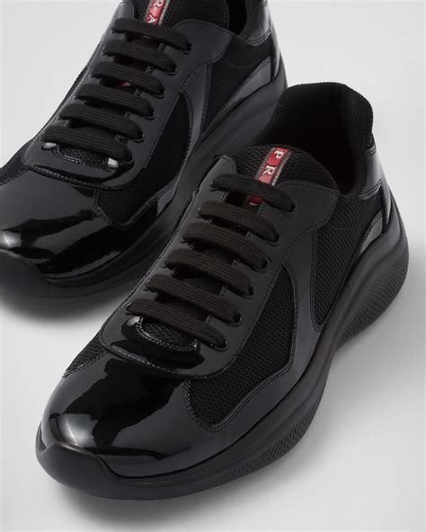 black prada americas cup trainers|prada america cups size 14.